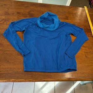 lululemon athletica Healthy Heart pullover Blue Long Sleeve Top no size tag L